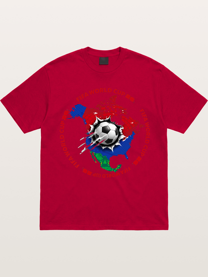 Soccer Ball Americas Burst Design Gildan T-shirt