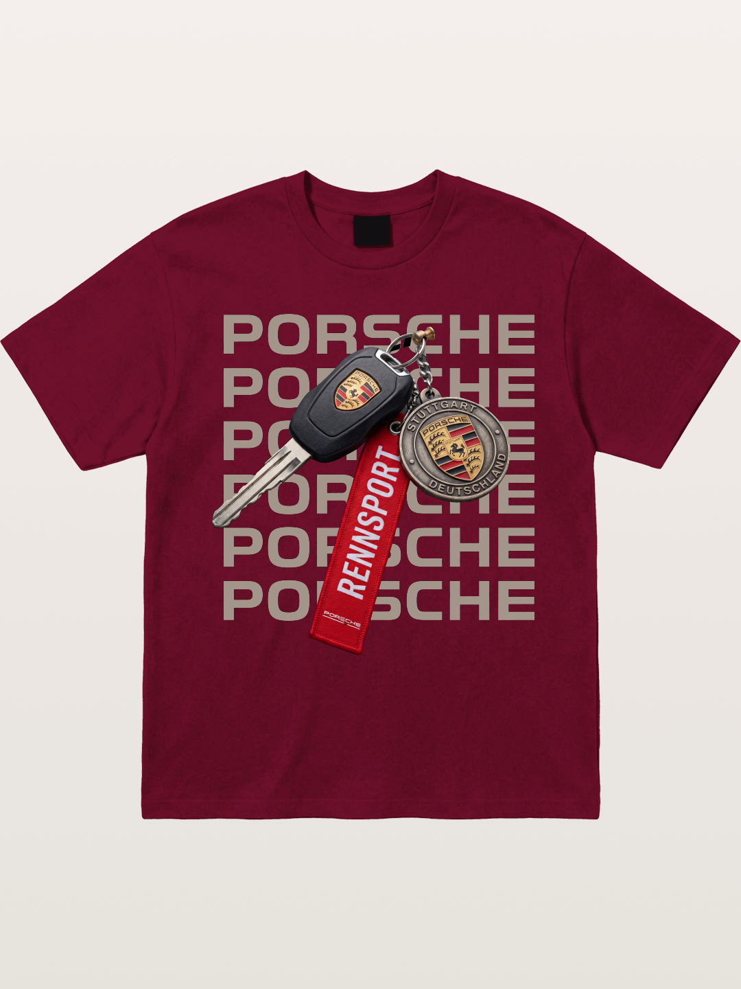 Porsche Key Rennsport Accessory Gildan T-shirt