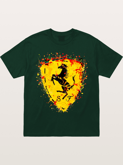Ferrari Paint Splash Logo Gildan T-shirt