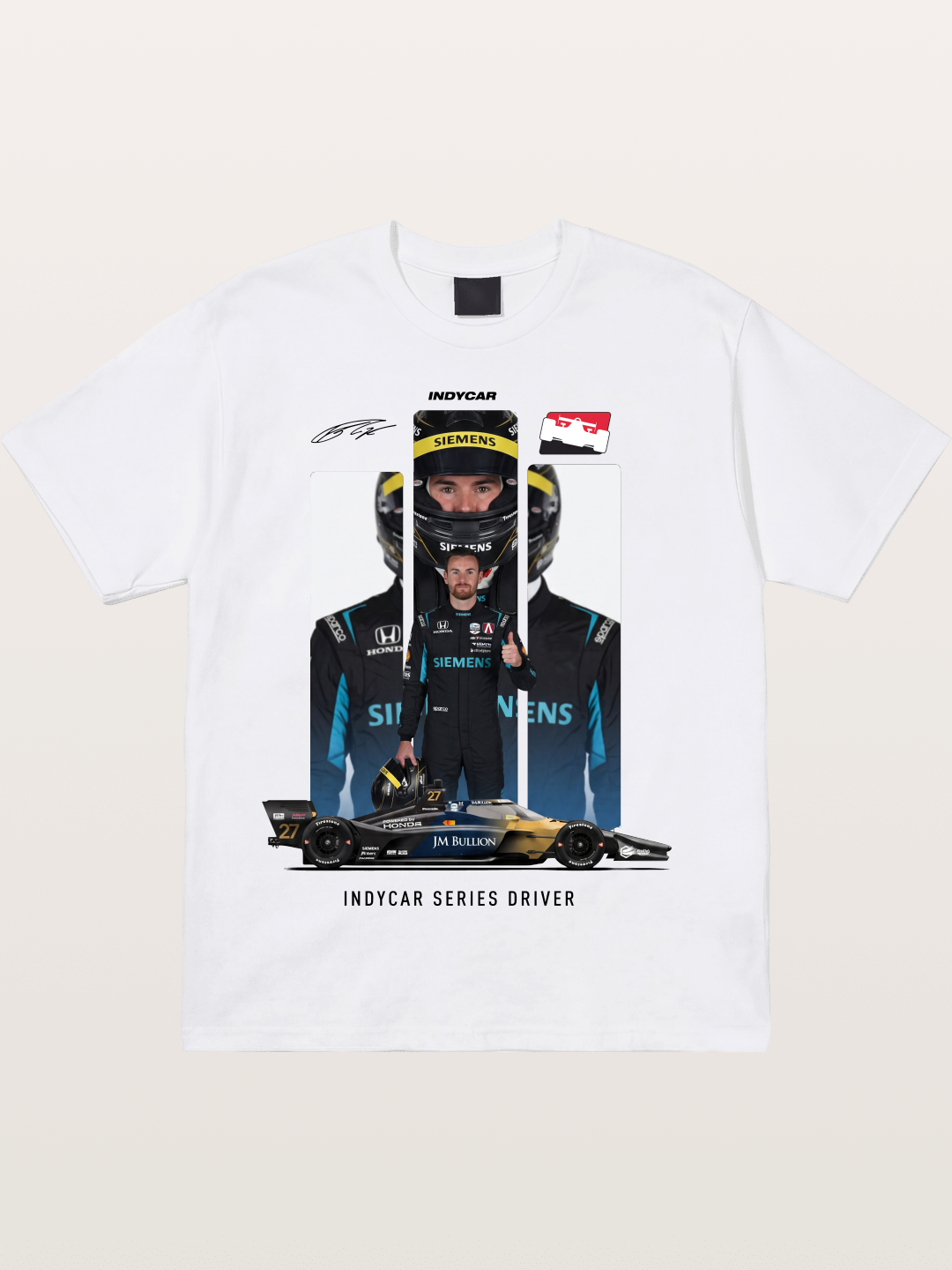 #27 IndyCar Driver Kyle Kirkwood Cotton T-shirt