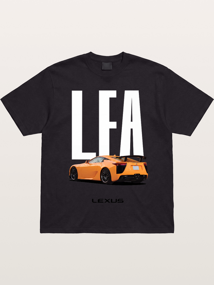 Orange Lexus LFA Rear Print Gildan T-shirt