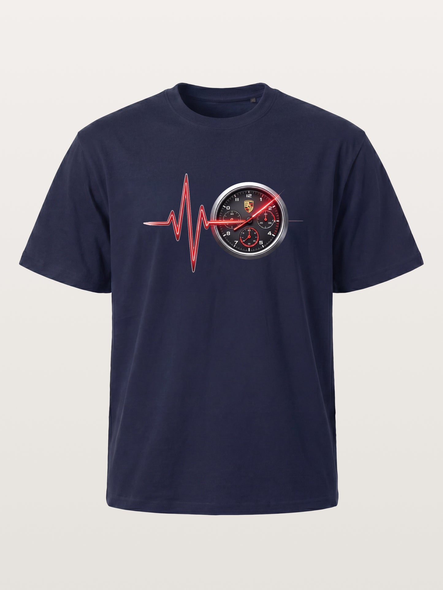 Heartbeat Line Porsche Dash Gauge Gildan T-shirt