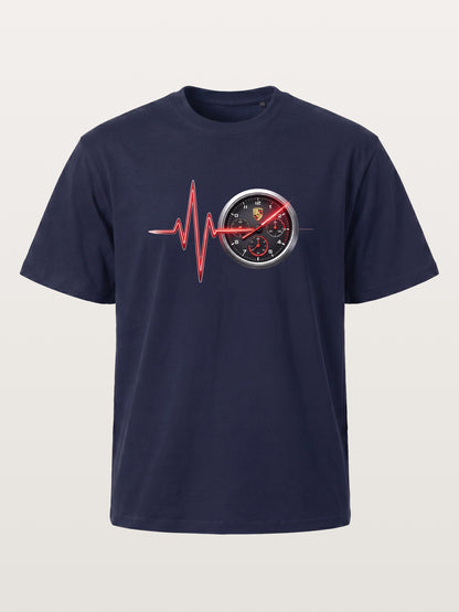 Heartbeat Line Porsche Dash Gauge Gildan T-shirt