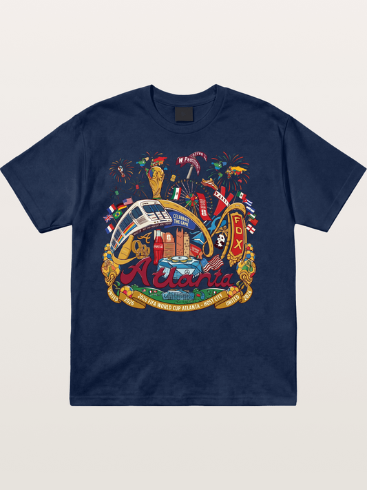 Atlanta 2026 World Cup Poster Cotton T-shirt