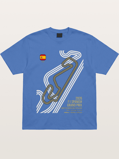 Spanish F1 Catalunya Circuit Layout Gildan T-shirt