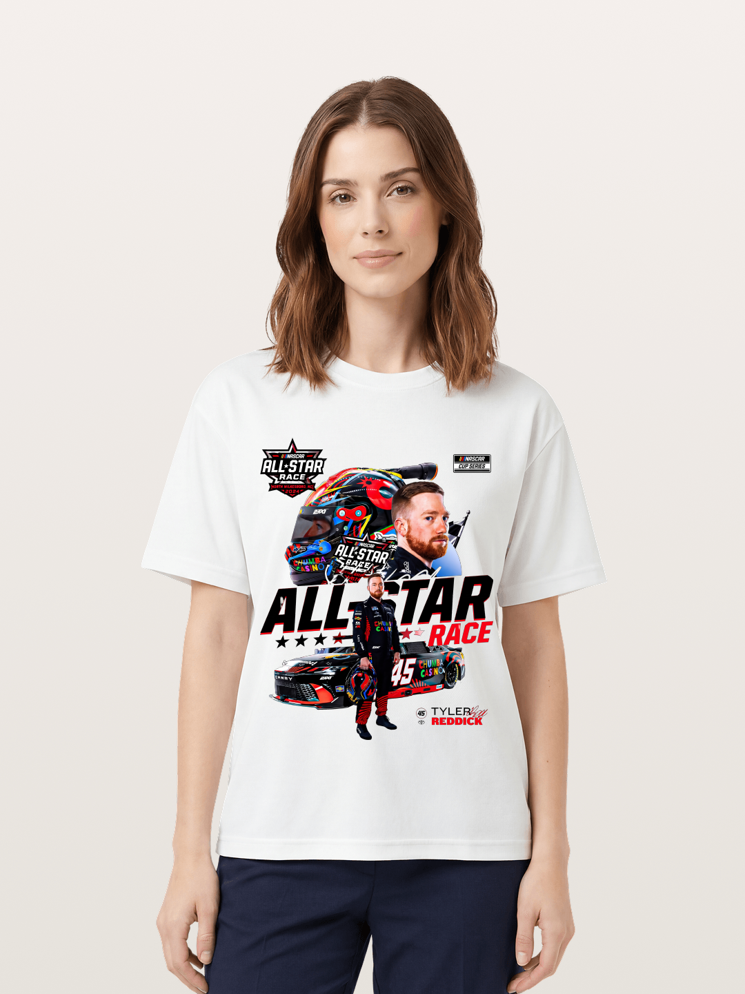 Tyler Reddick All-Star Race Art Cotton T-shirt