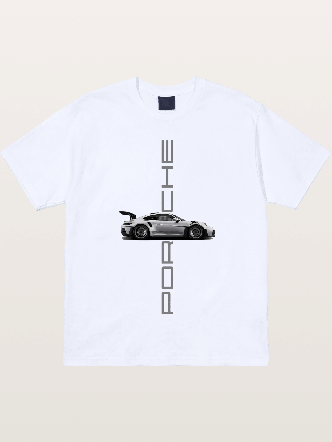 Porsche 911 Vertical Text Design Gildan T-shirt