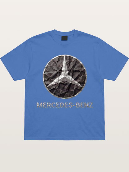 Mercedes Crumpled Paper Logo Gildan T-shirt