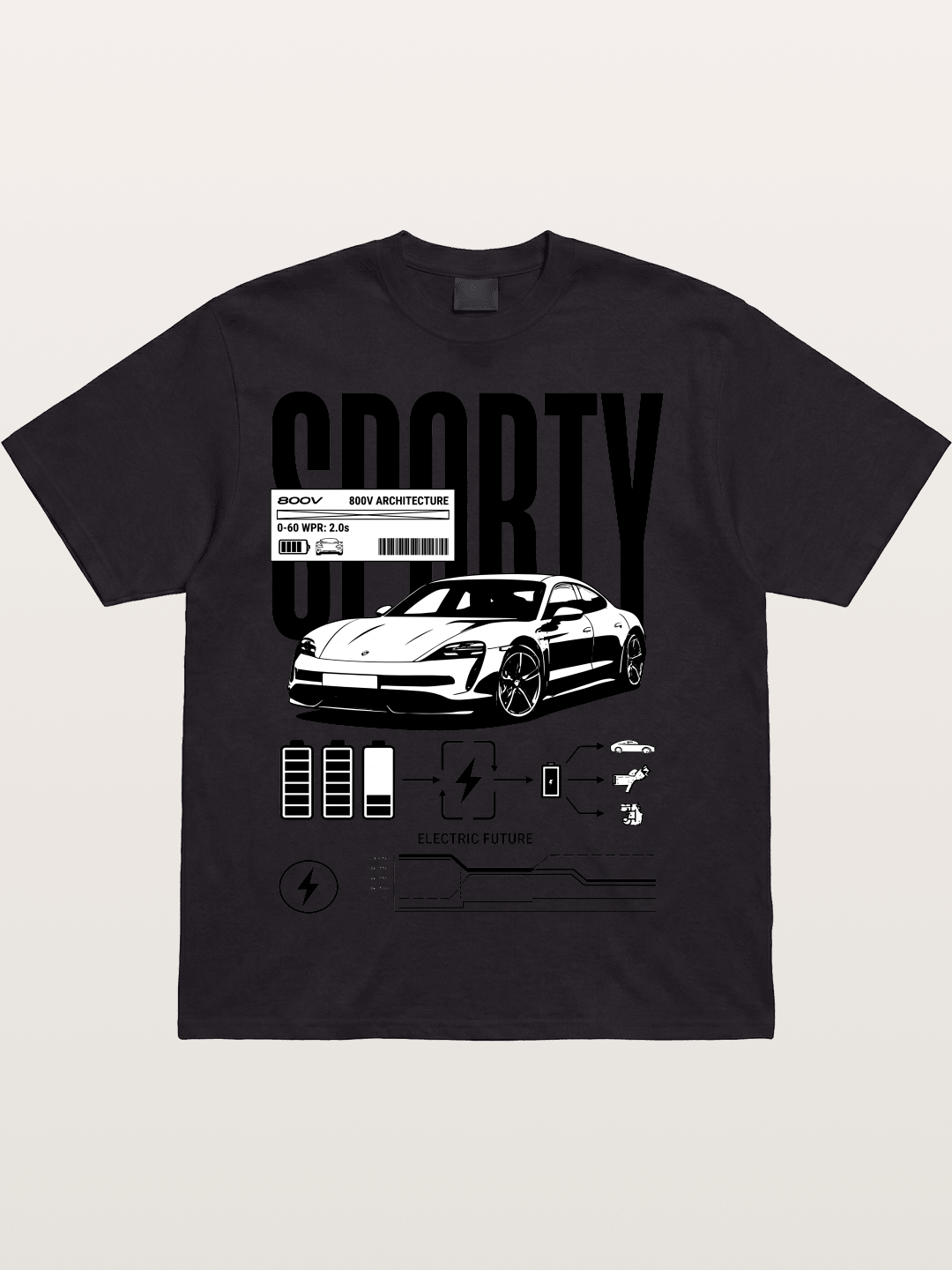 Electric Sporty Cotton T-shirt