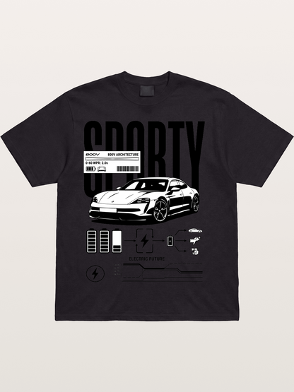 Electric Sporty Cotton T-shirt