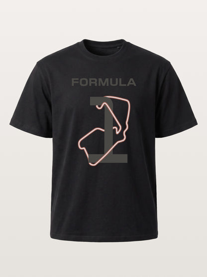 Formula 1 Silverstone Track Monogram Gildan T-shirt