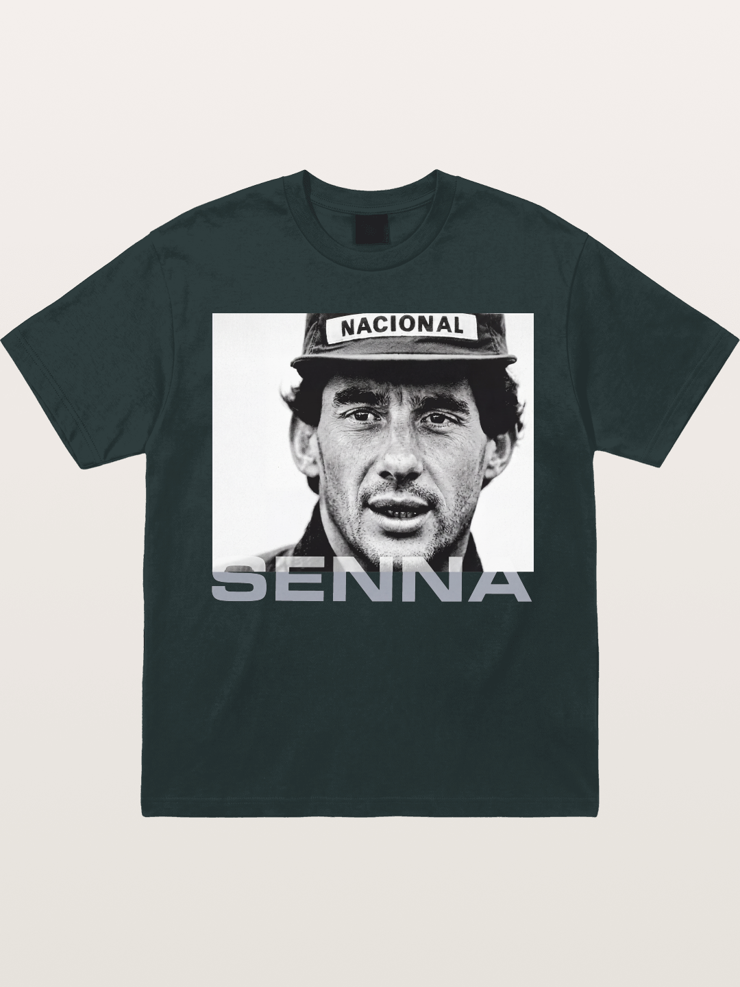 Ayrton Senna Black White Portrait Gildan T-shirt