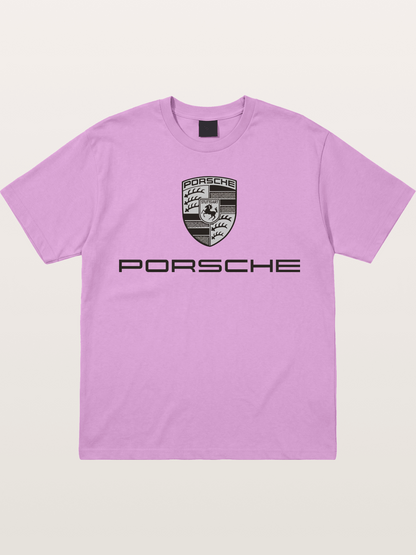 Monochrome Porsche Crest Gildan T-shirt