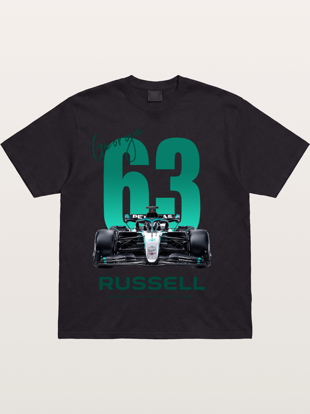 George Russell Mercedes F1 63 Cotton T-shirt