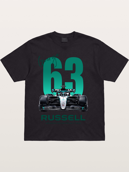 George Russell Mercedes F1 63 Cotton T-shirt