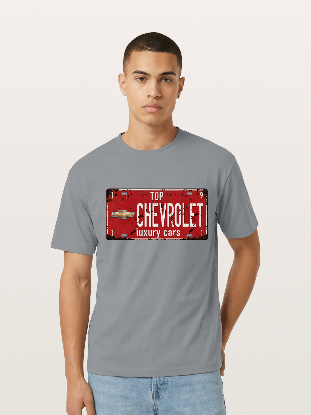 Chevrolet License Plate Gildan T-shirt