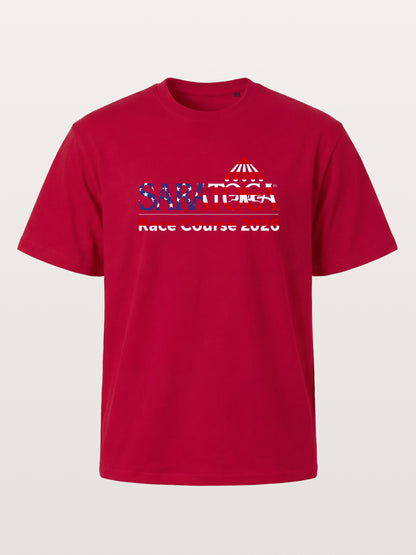 Saratoga Race Course Star Spangled Text Gildan T-shirt