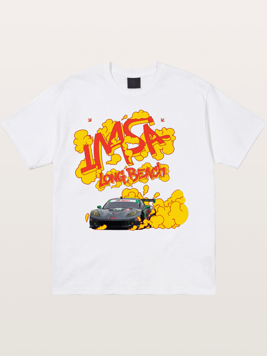 IMSA Long Beach Race Graphic Cotton T-shirt