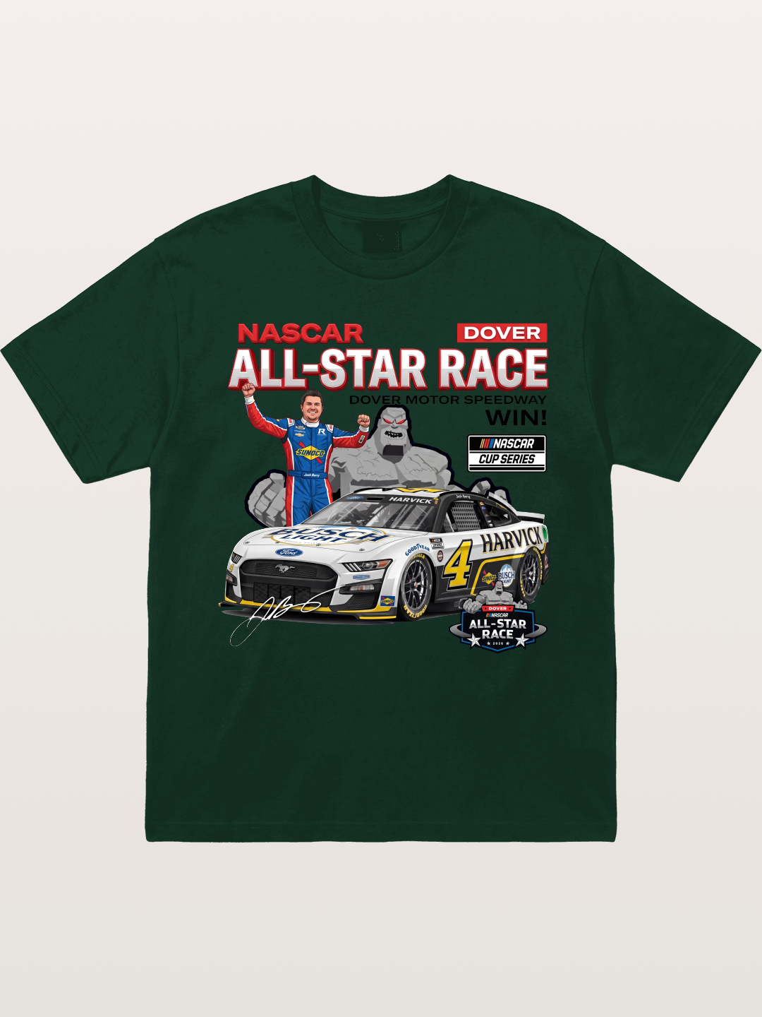 Kevin Harvick #4 Dover All-Star Win Gildan T-shirt