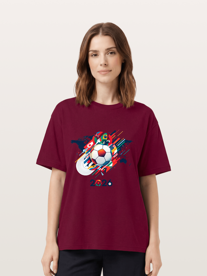 World Cup 2026 Global Flags Print Gildan T-shirt