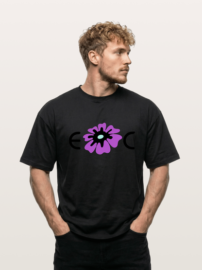 Purple EDC Daisy Silhouette Gildan T-shirt