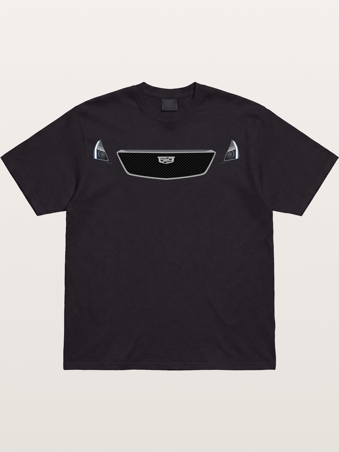 Cadillac Grille and LED Headlights Cotton T-shirt