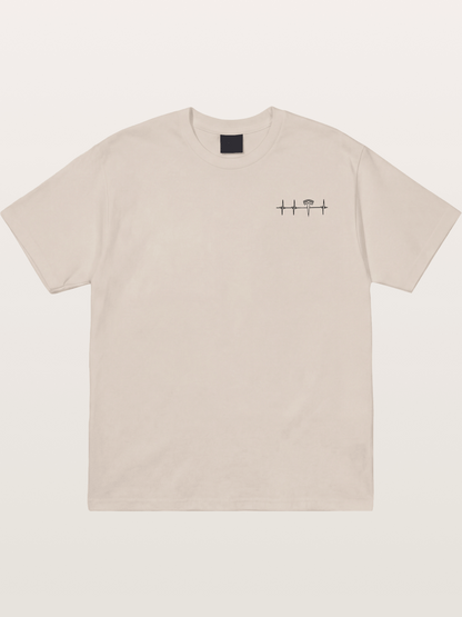 Tesla Logo Heartbeat Sticker Cotton T-shirt