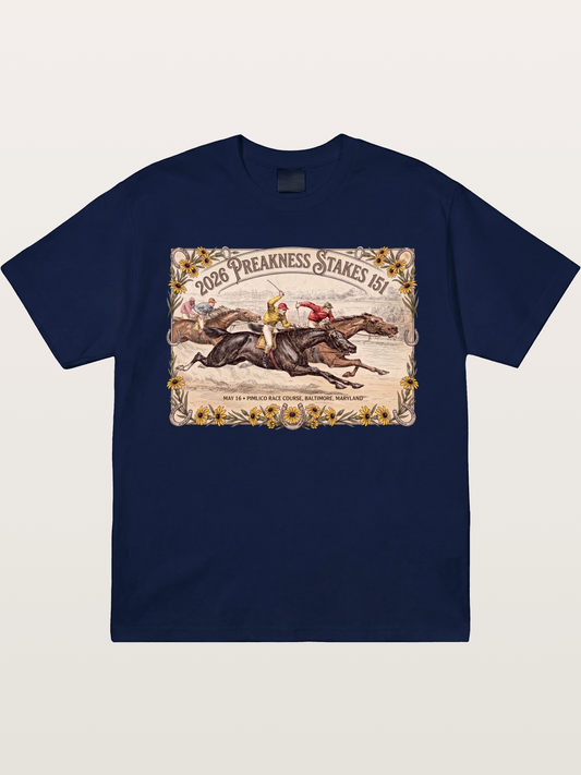 2026 Pimlico Race Course Print Gildan T-shirt