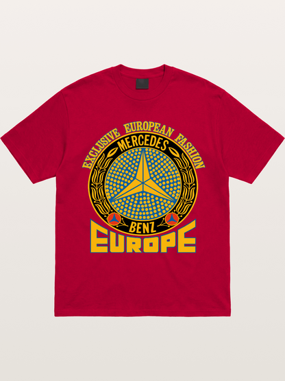 European Fashion Mercedes Print Gildan T-shirt