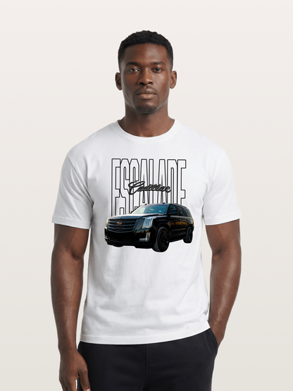 Cadillac SUV Modern Line Art Cotton T-shirt