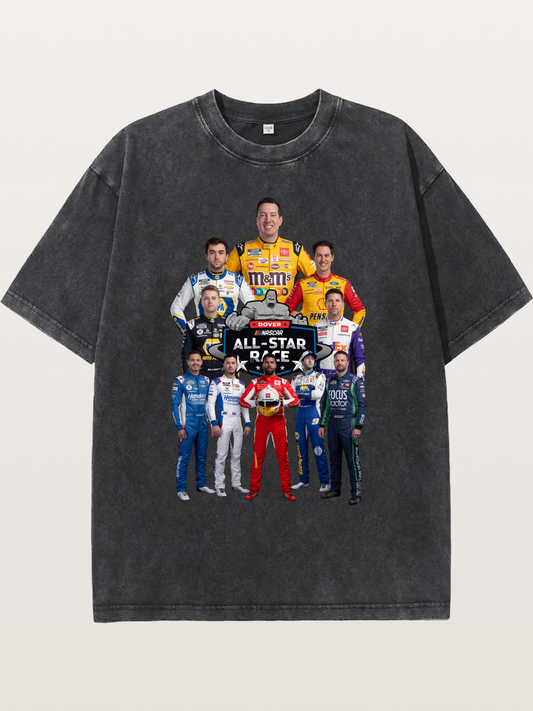 2026 NASCAR All-Star Drivers Team Photo Washed T-shirt