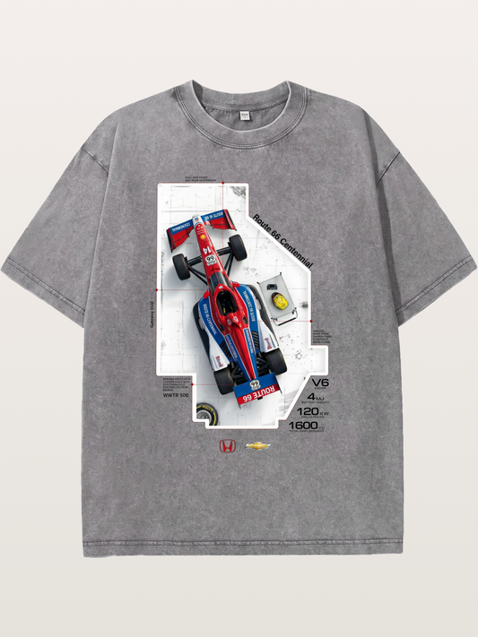 Blueprint Route66 IndyCar Card Washed T-shirt