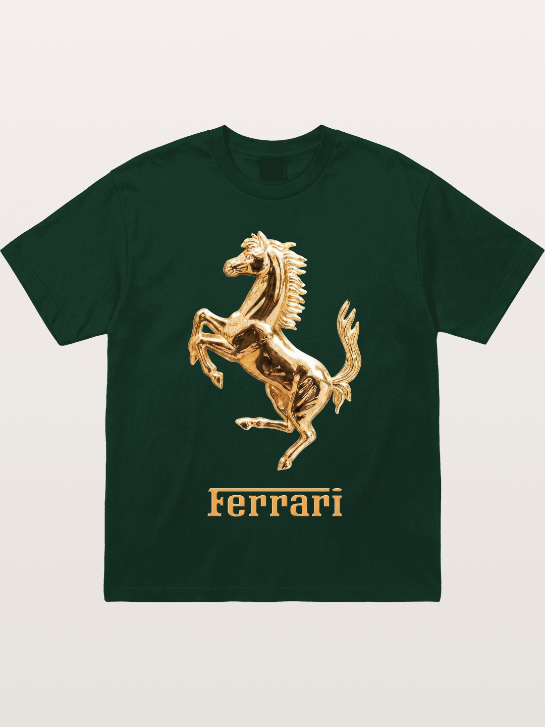 Ferrari Golden Prancing Horse Gildan T-shirt