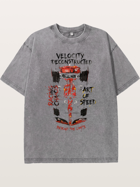 Deconstructed Velocity Washed T-shirt
