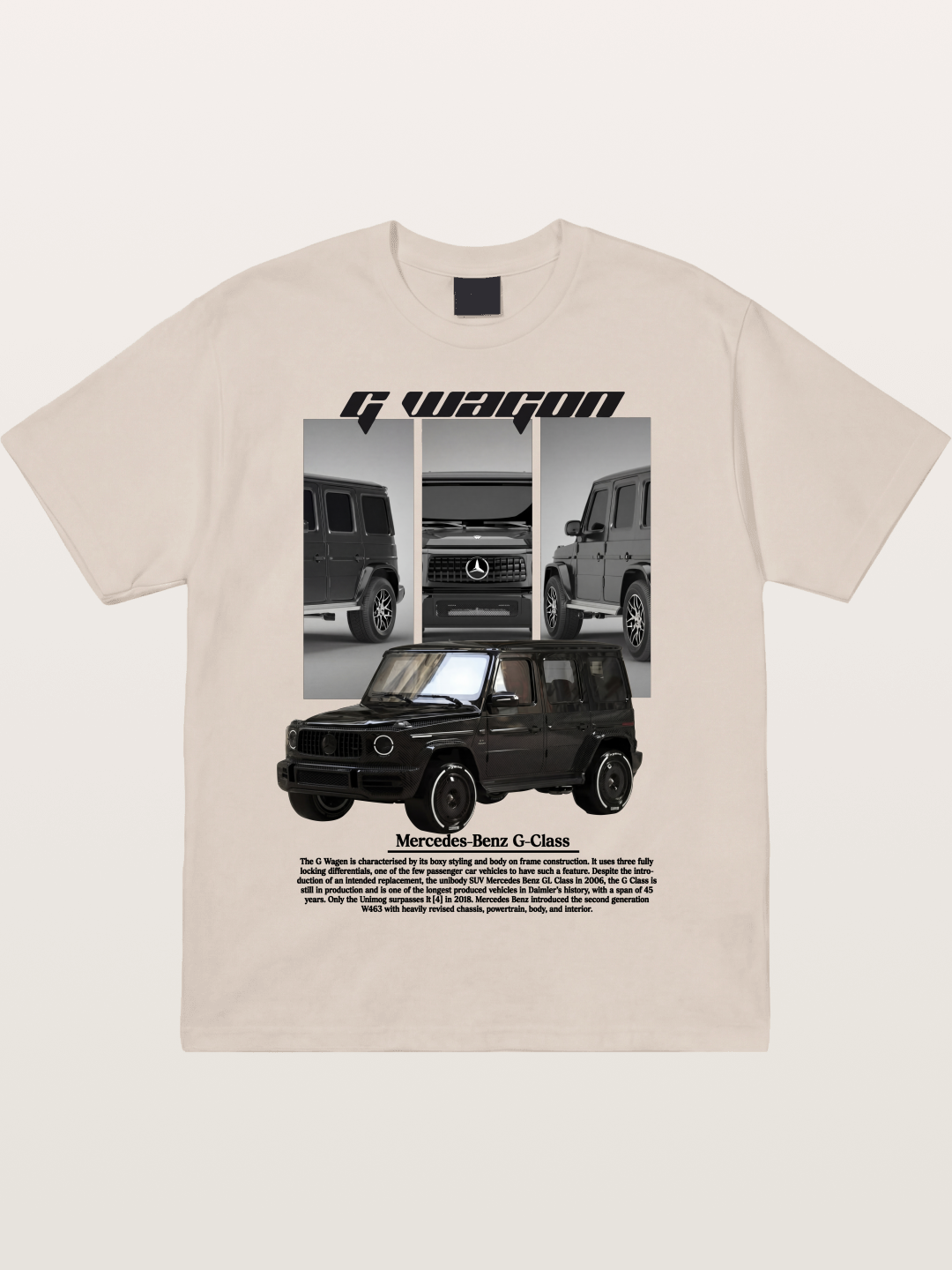Mercedes G-Wagon Multi Angle View Cotton T-shirt