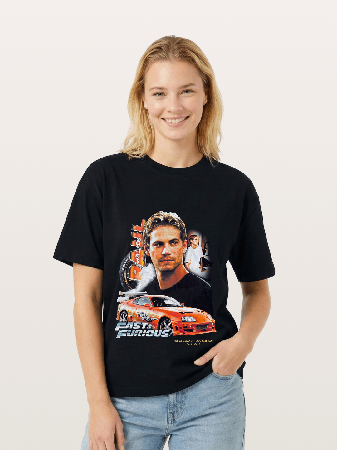 Orange Supra Fast & Furious Gildan T-shirt
