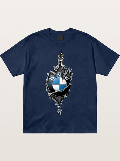 BMW Thorn Wreath Emblem Art Cotton T-shirt