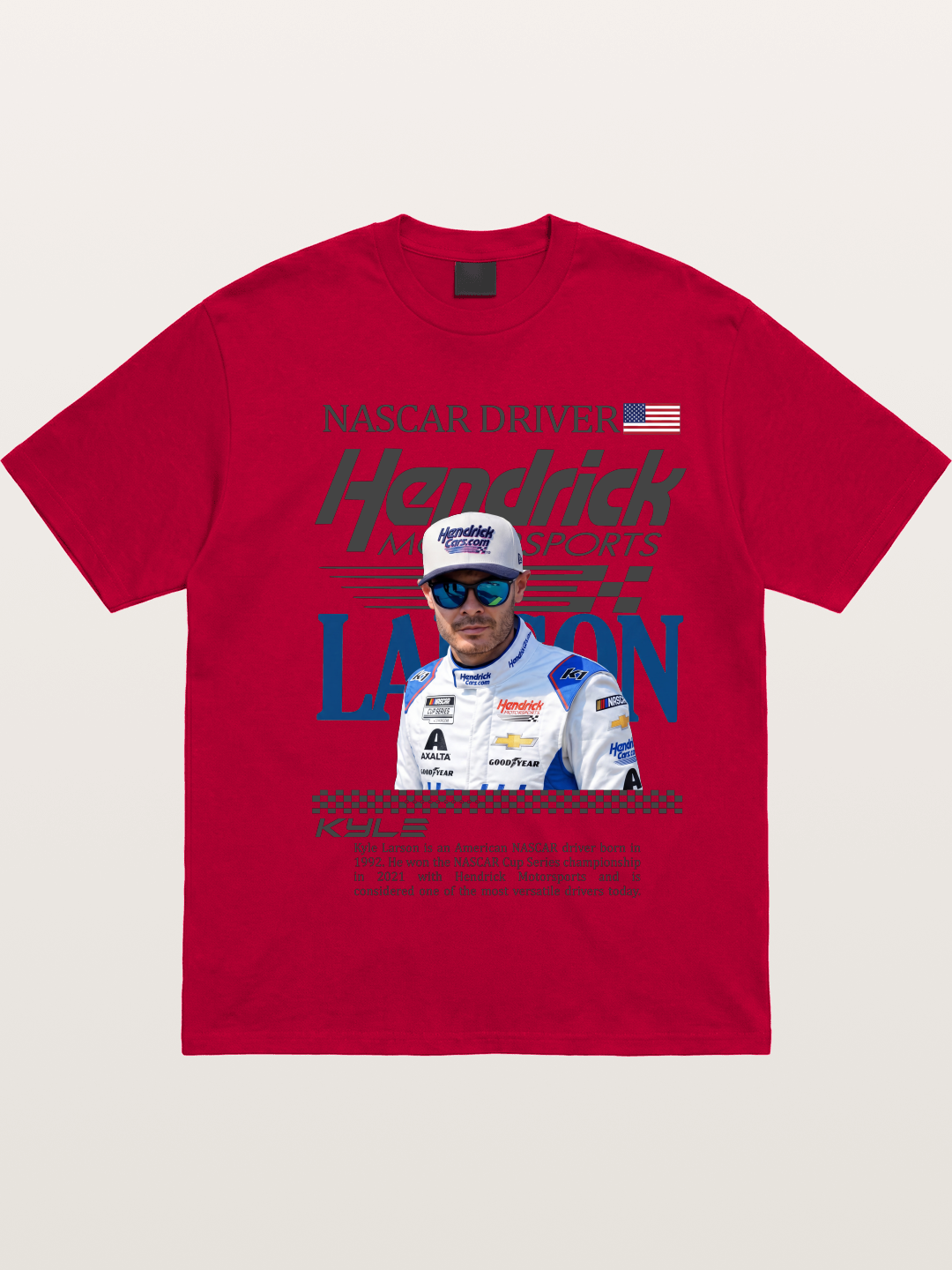 NASCAR Driver Kyle Larson Magazine Style Gildan T-shirt