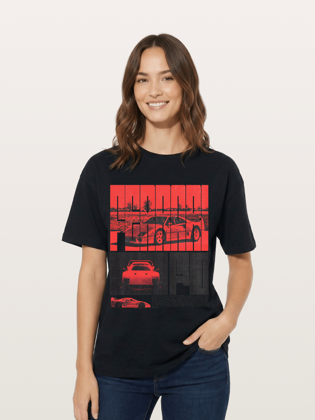 Red F40 Cotton T-shirt
