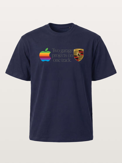 Rainbow Apple Porsche Garage Phrase Gildan T-shirt