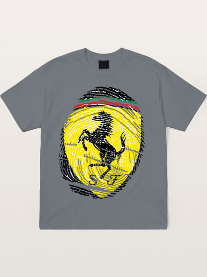 Ferrari Fingerprint Logo Cotton T-shirt