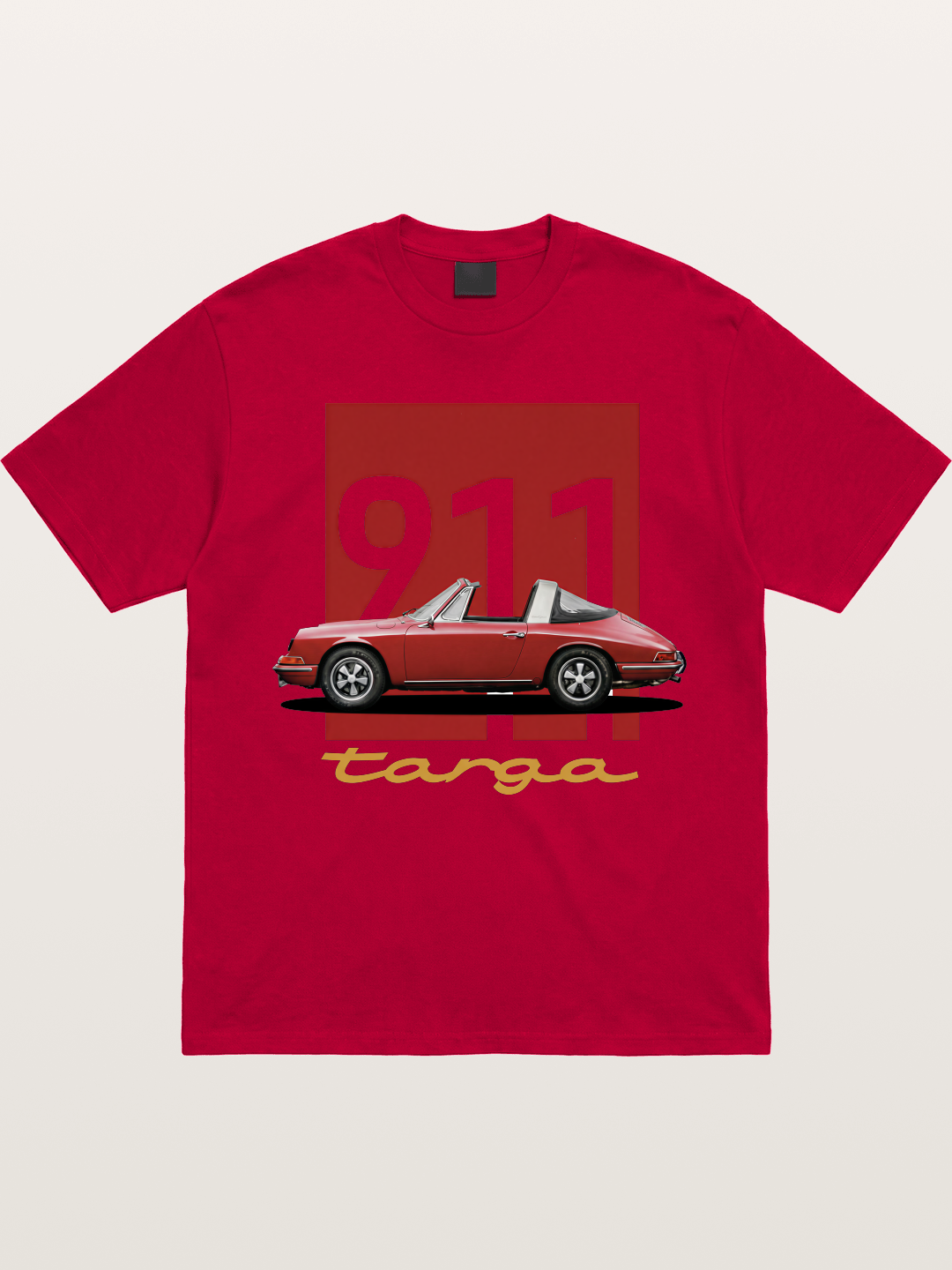 911 Targa Red Vintage Print Gildan T-shirt