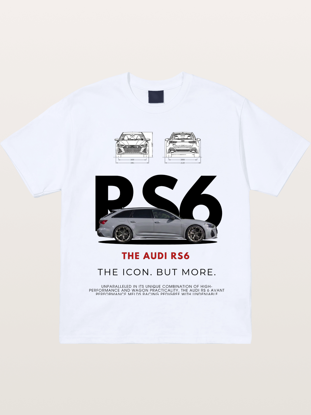 Audi RS6 Avant Poster Art Gildan T-shirt