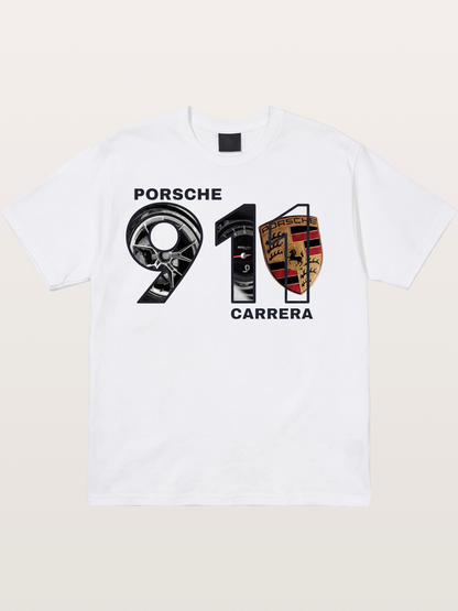 Porsche 911 Carrera Composite Logo Cotton T-shirt