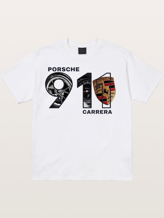 Porsche 911 Carrera Composite Logo Cotton T-shirt