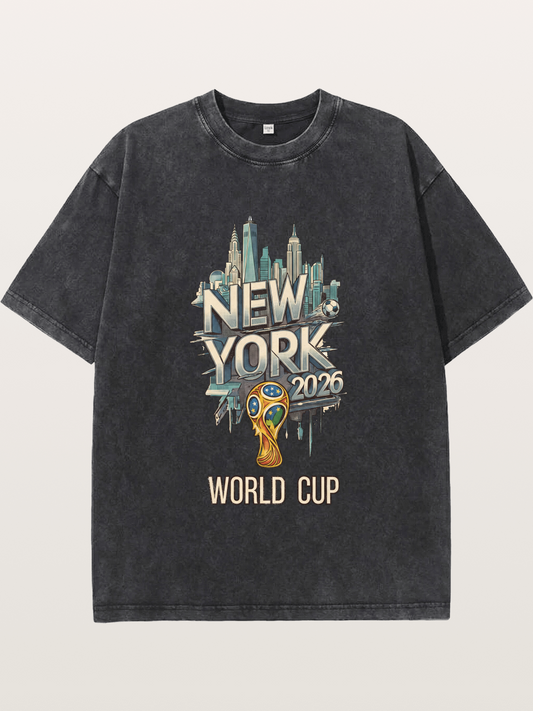 NYC World Cup 2026 Emblem Washed T-shirt