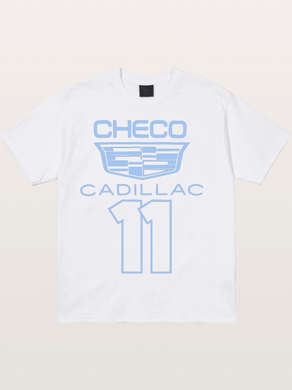 Checo Cadillac #11 Racing Emblem Cotton T-shirt