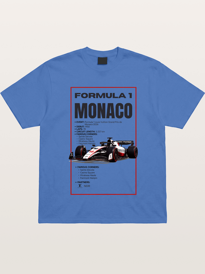 F1 Monaco Grand Prix Fact Sheet Gildan T-shirt