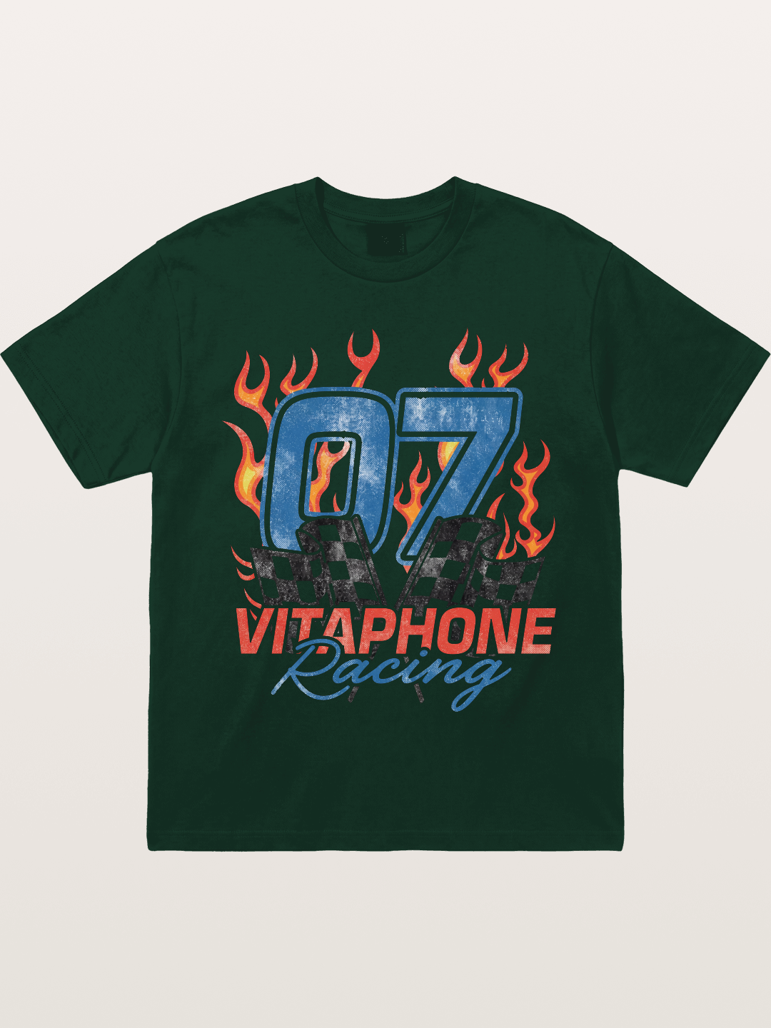 07 Racing Flame Gildan T-shirt