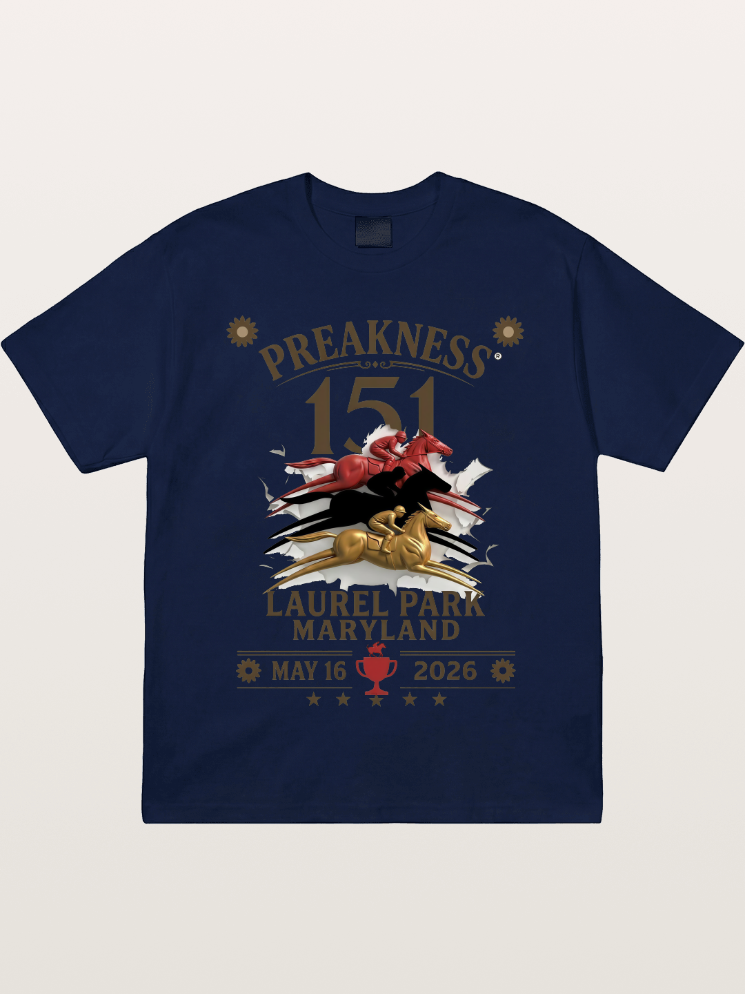 Preakness 151 Laurel Park Print Gildan T-shirt